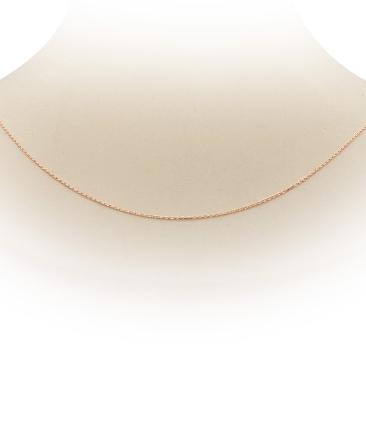 Solid gold chain "Anchor" 0.8mm