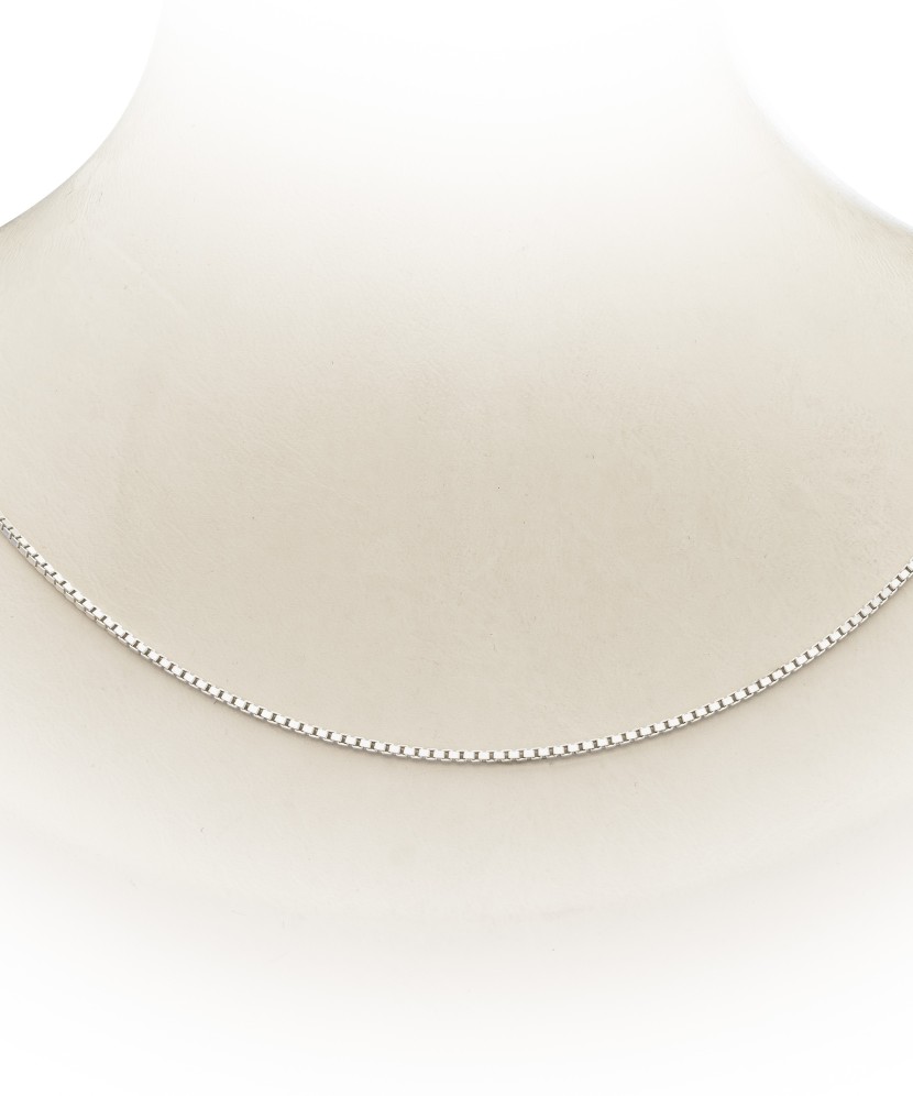 Sterling silver chain "Box" 0.8mm