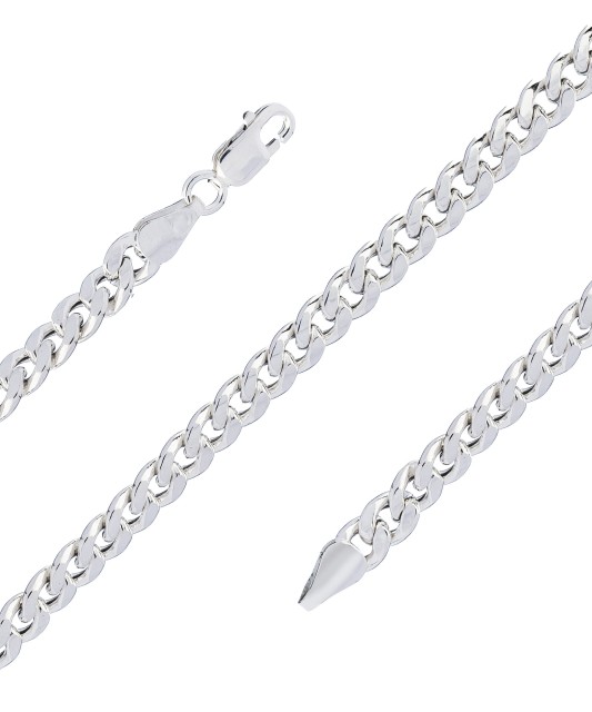 Sterling silver chain  "Curb"