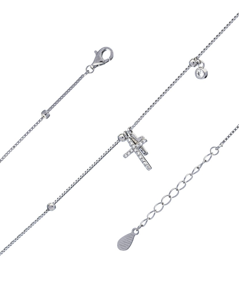 Sterling silver Leg chain with pendants