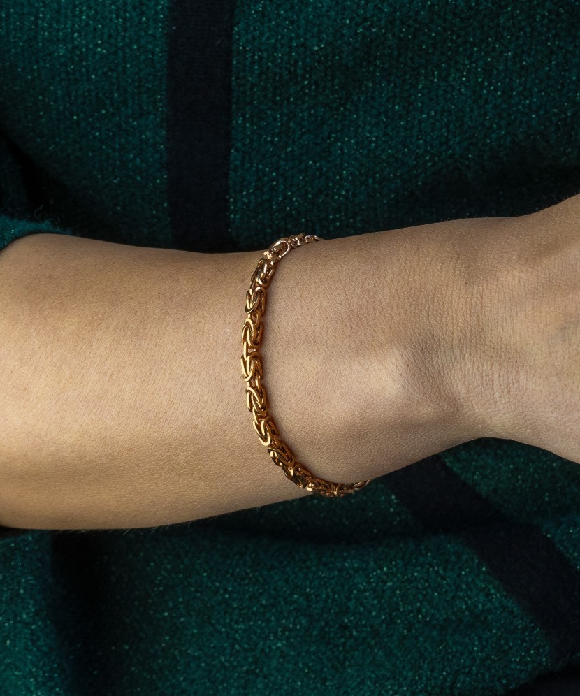 Auksinė apyrankė "Royal python" - Auksinės apyrankės - Goldinga