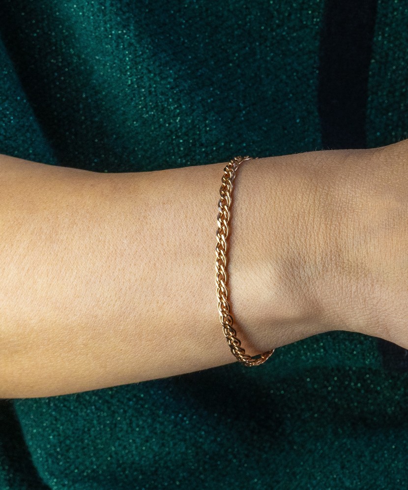 Gold bracelet  "Mona Liza" 5.1mm