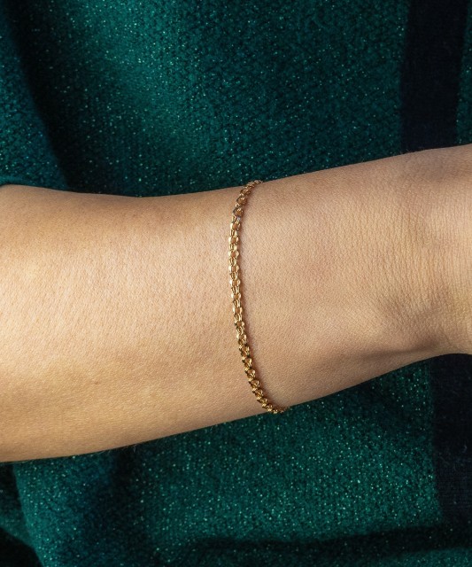 Gold bracelet "Bismark" 3.2mm