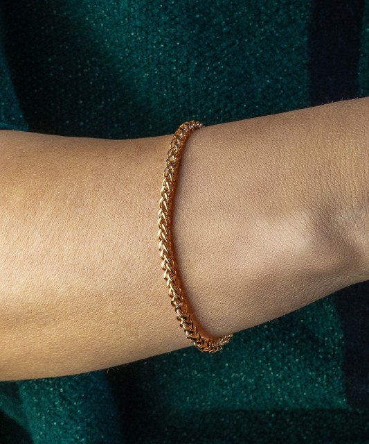 Auksinė apyrankė "Spiker" 3.4mm - Auksinės apyrankės - Goldinga