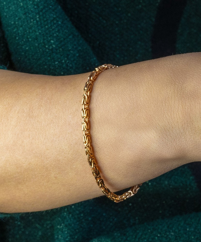 Auksinė apyrankė "Royal python" - Auksinės apyrankės - Goldinga