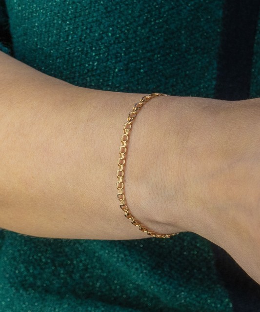 Solid gold bracelet "Bismark" 4.1mm