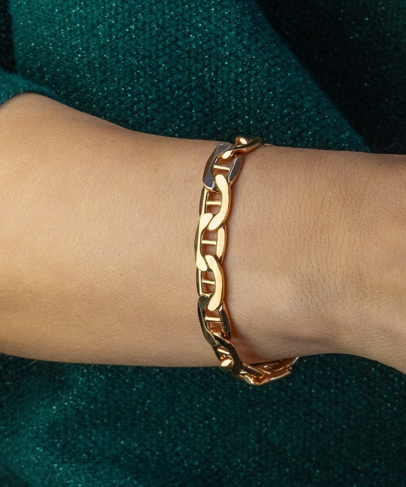 Gold bracelet "Marina" 10mm