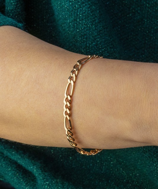 Auksinė apyrankė "Figaro" - Auksinės apyrankės - Goldinga