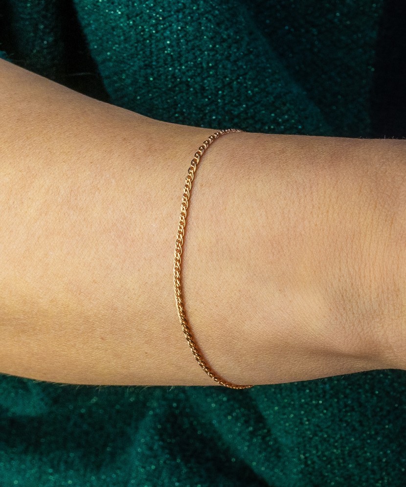 Gold bracelet "Mona Liza" 3.6mm