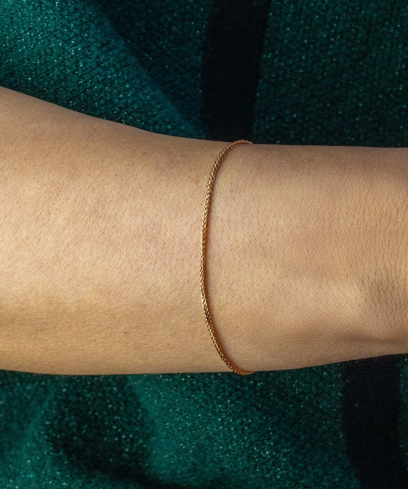 Gold bracelet "Spiker" 1.4mm