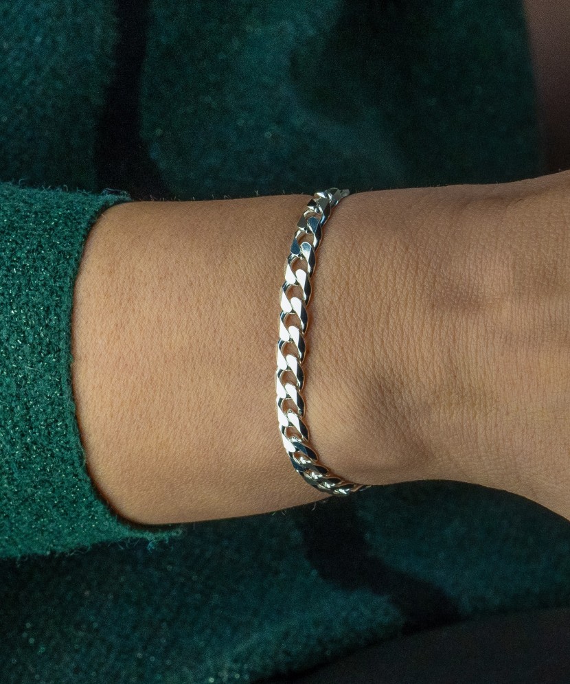 Sterling Silver bracelet "Curb"