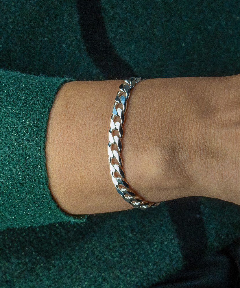 Sterling Silver bracelet "Curb"