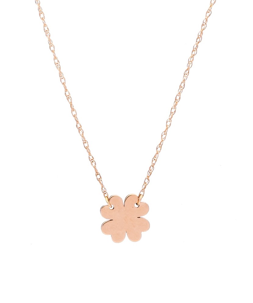 Gold chain with pendant "Clover"
