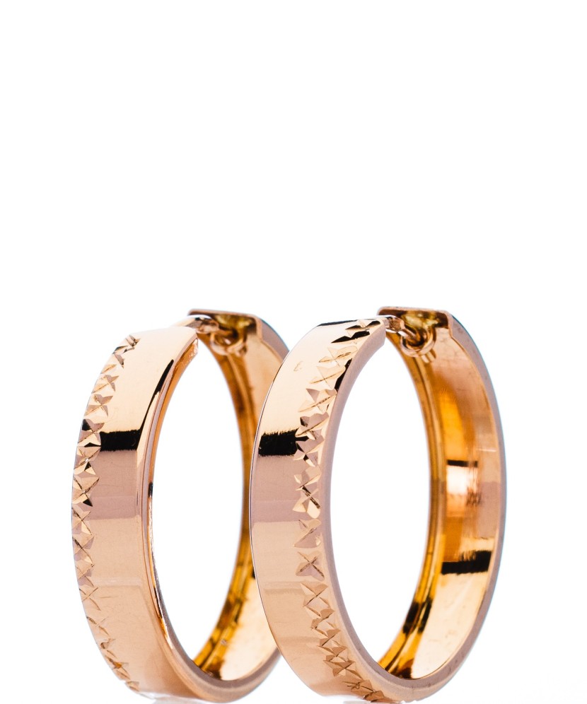 Gold hoop earrings 25mm