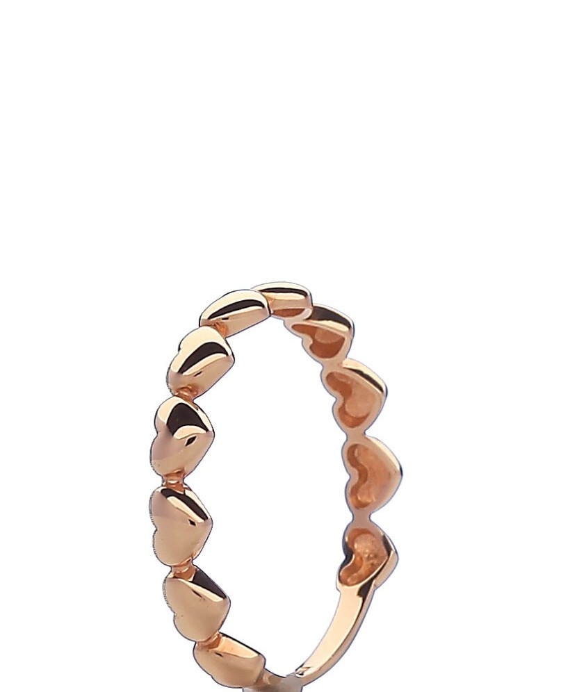 Gold ring "hearts"