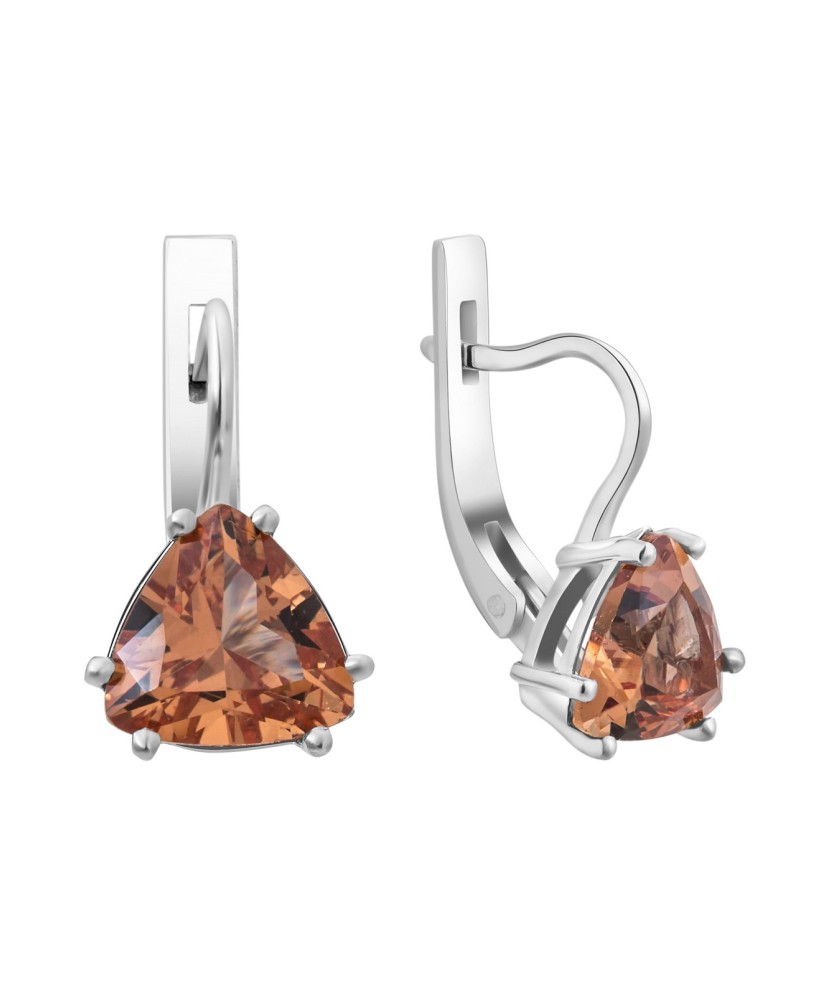 Sterling silver earrings with sultanite