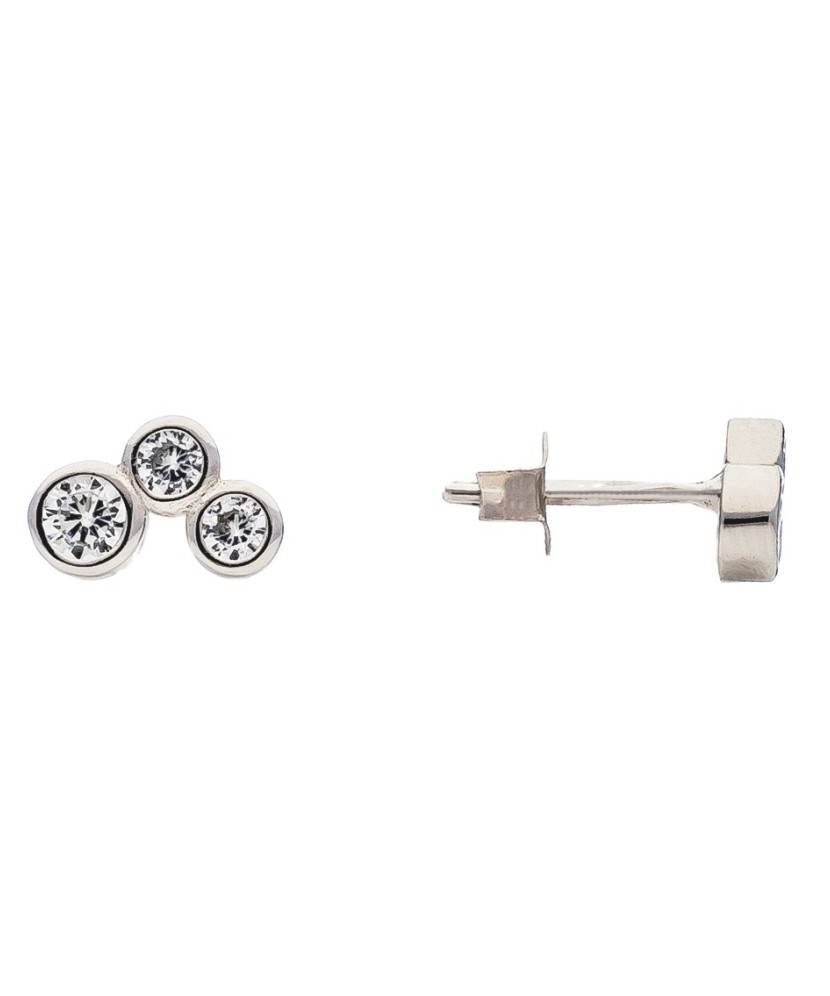 Sterling silver earrings with zirconium