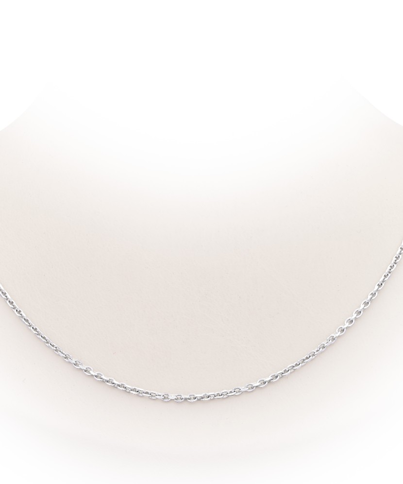 Sterling silver chain plated with rhodium"Anchor"