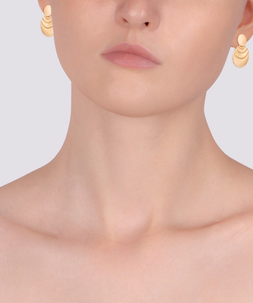 Gold earrings