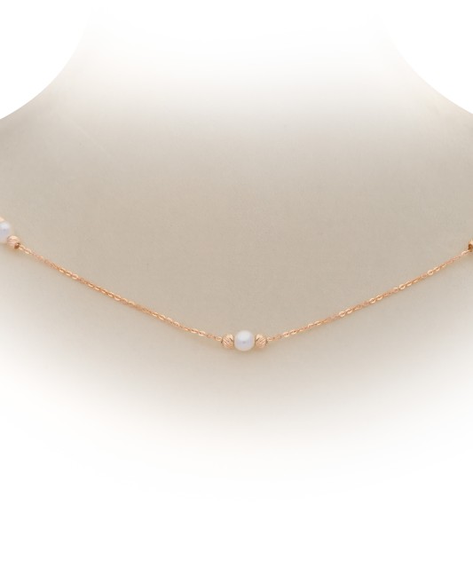 Auksinė grandinėlė su perlais - Auksinės grandinėlės - Goldinga