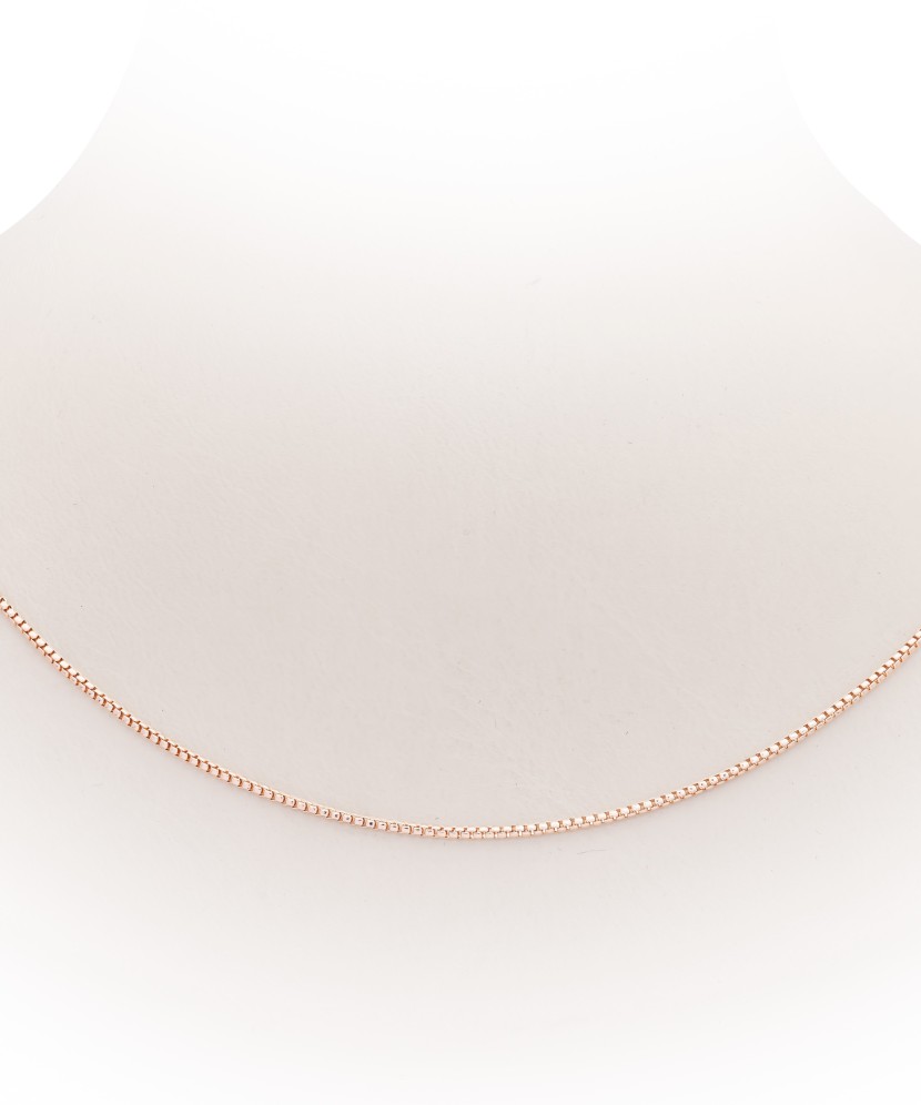 Solid gold chain "Box" 1.2mm