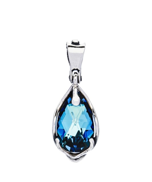 Sterling silver pendant with crystal
