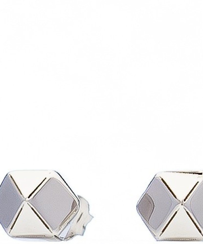 White gold earrings