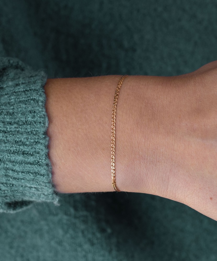 Gold bracelet "Mona Liza" 2.8mm