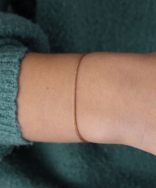 Gold bracelet "Spiker" 1.7mm