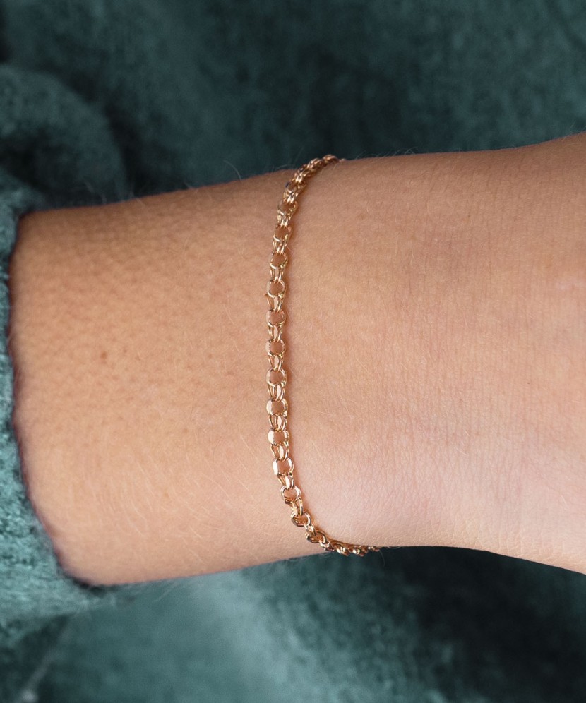 Gold bracelet "Bismark" 3.1mm