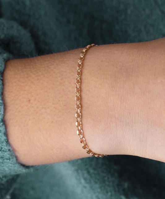 Gold bracelet "Bismark" 3.1mm