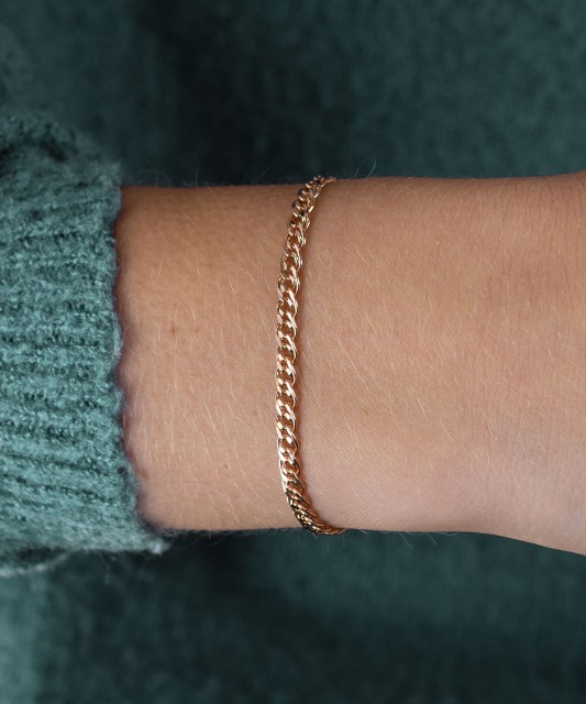 Gold bracelet "Mona Liza" 3.6mm