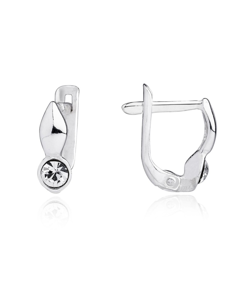 Sterling silver children's earrings with zircons