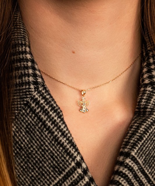 Gold pendant "angel"