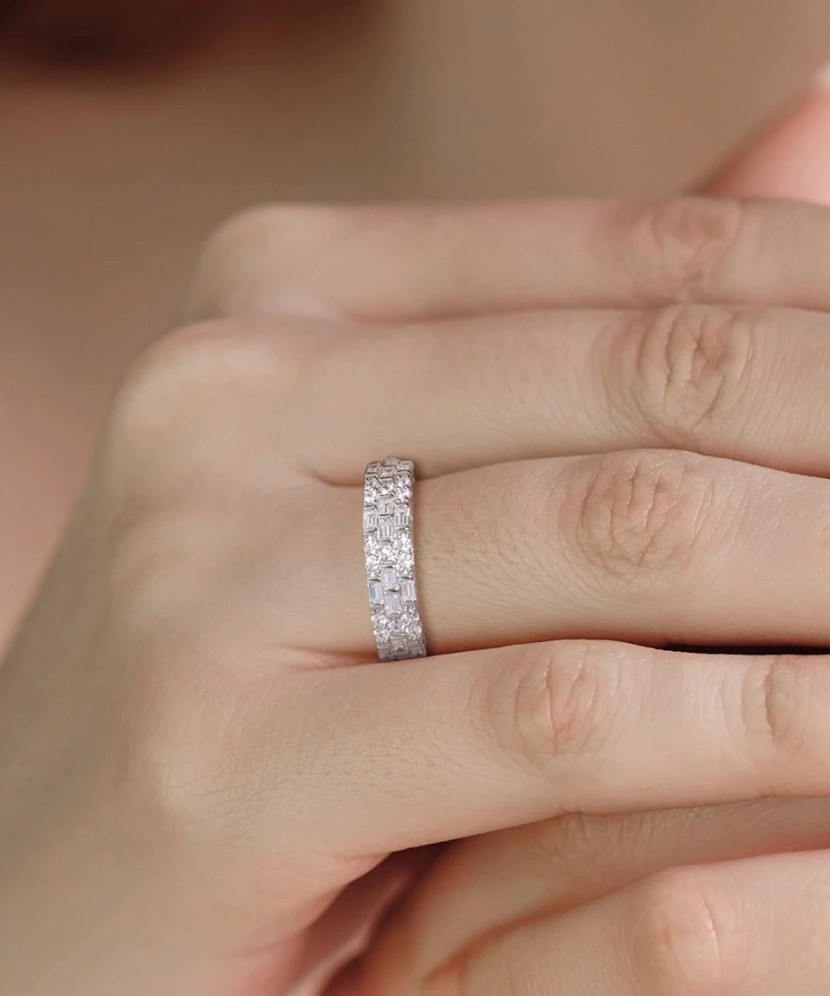 Sidabrinis žiedas su cirkoniais - Sidabriniai žiedai - Goldinga