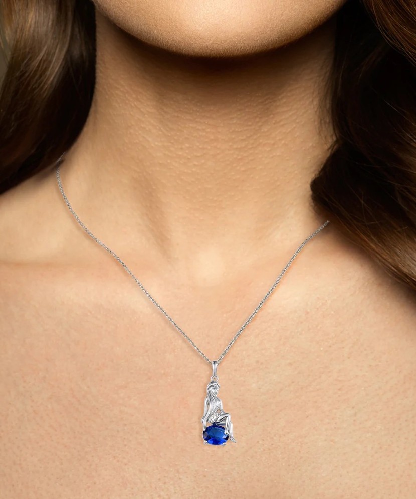 Hopea riipus zirkonailla "Neitsyt"