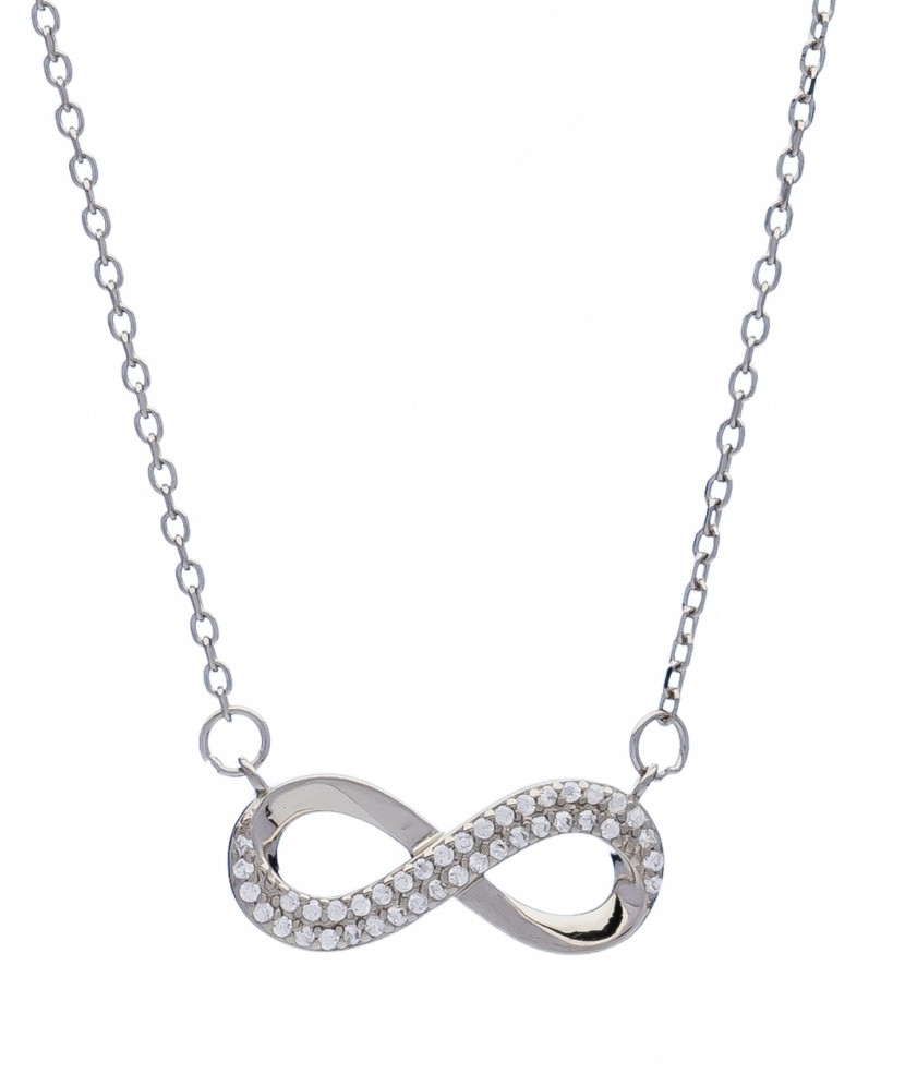Sterling silver chain with pendant "infinity"
