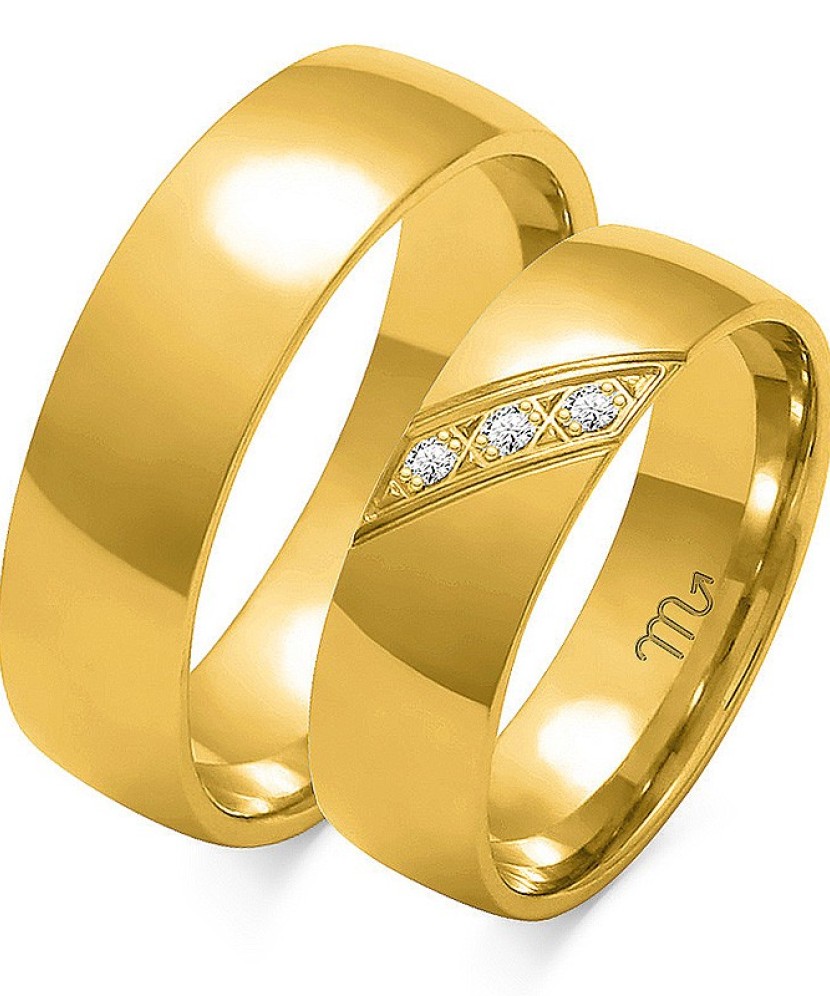 Gold wedding ring 6mm