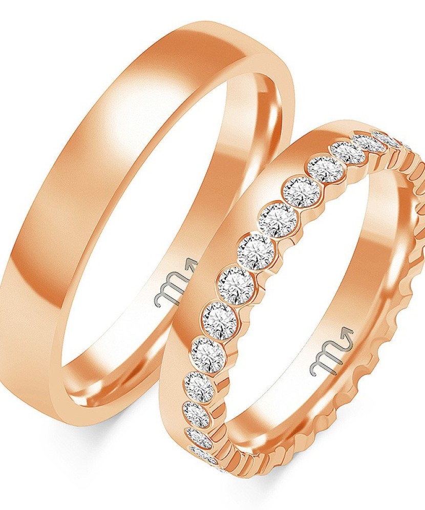 Gold wedding ring 4mm