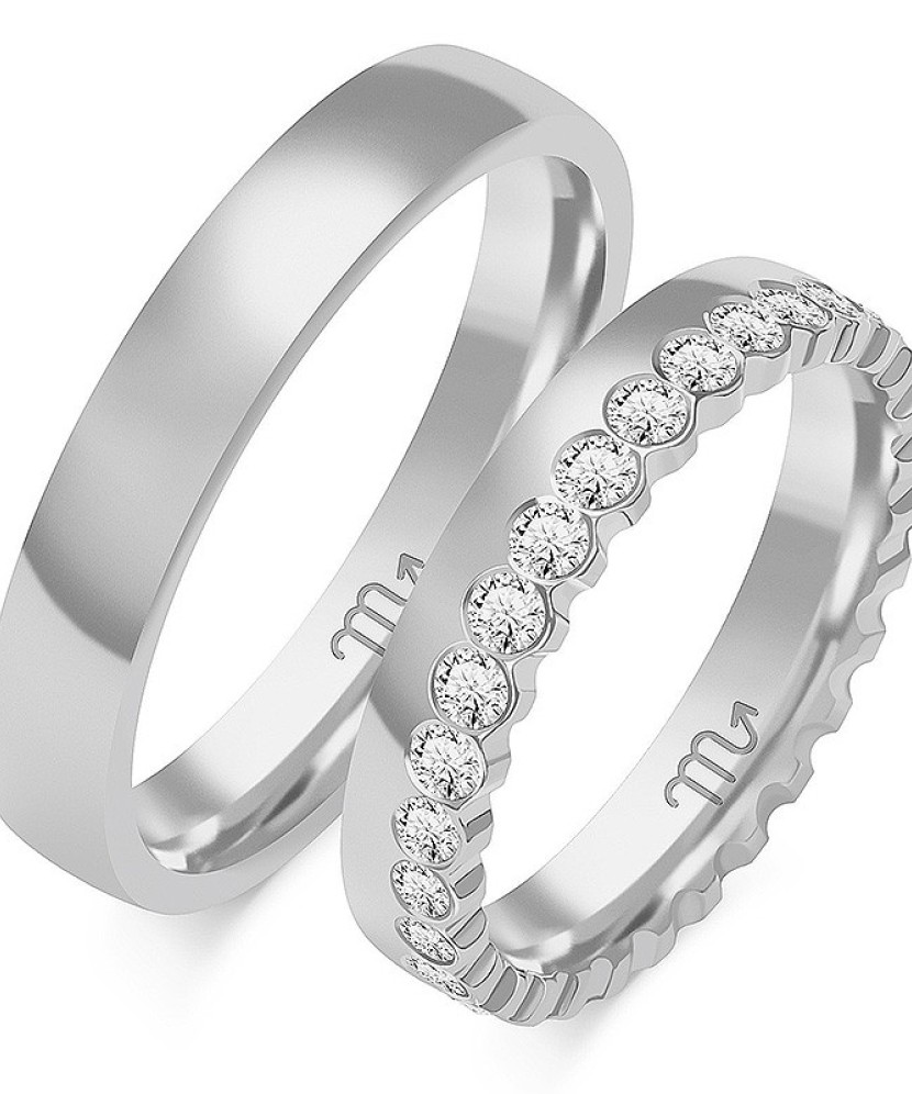 Auksinis vestuvinis žiedas 4mm  - Goldinga