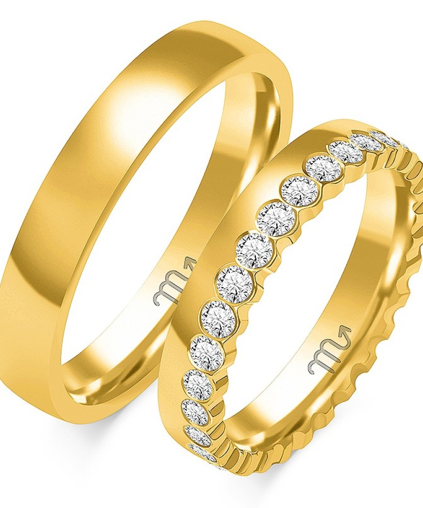 Gold wedding ring 4mm
