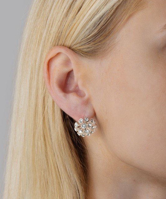 Sterling silver earrings with zircons