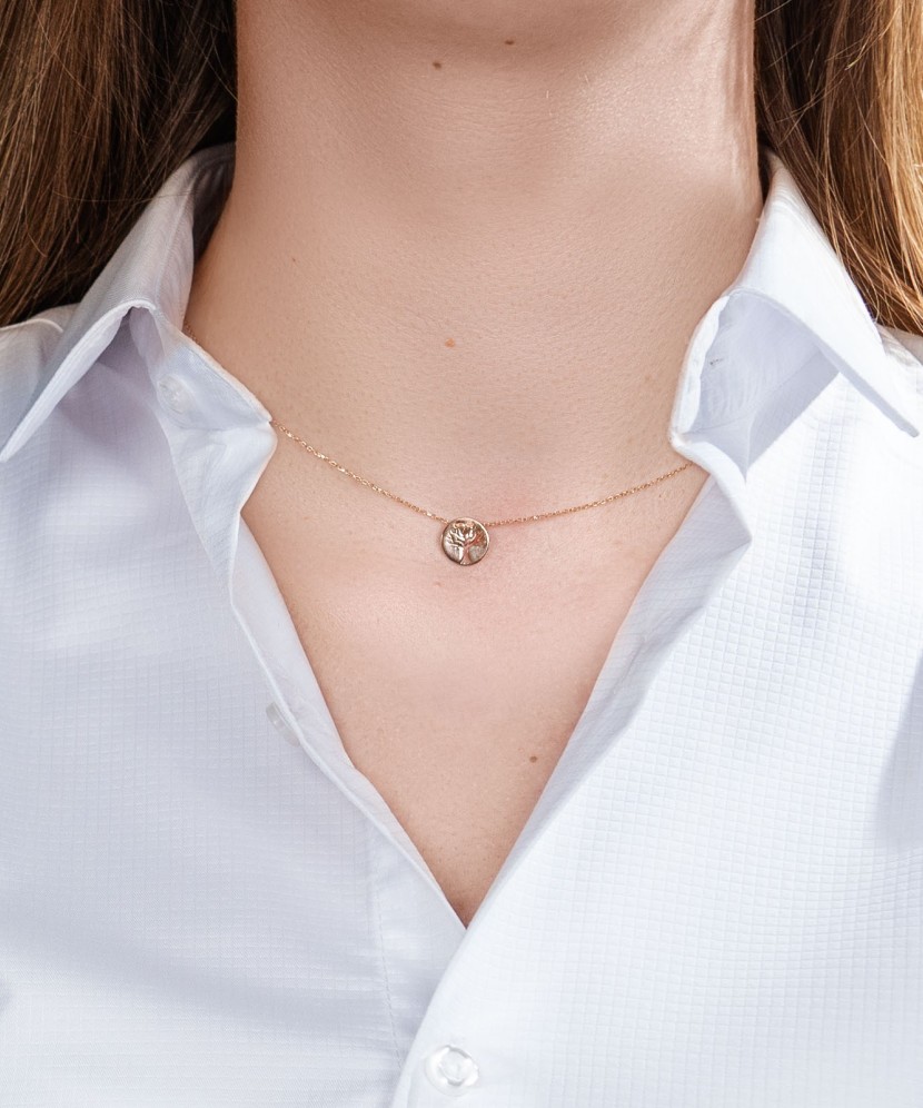 Gold chain with pendant "Tree of life"