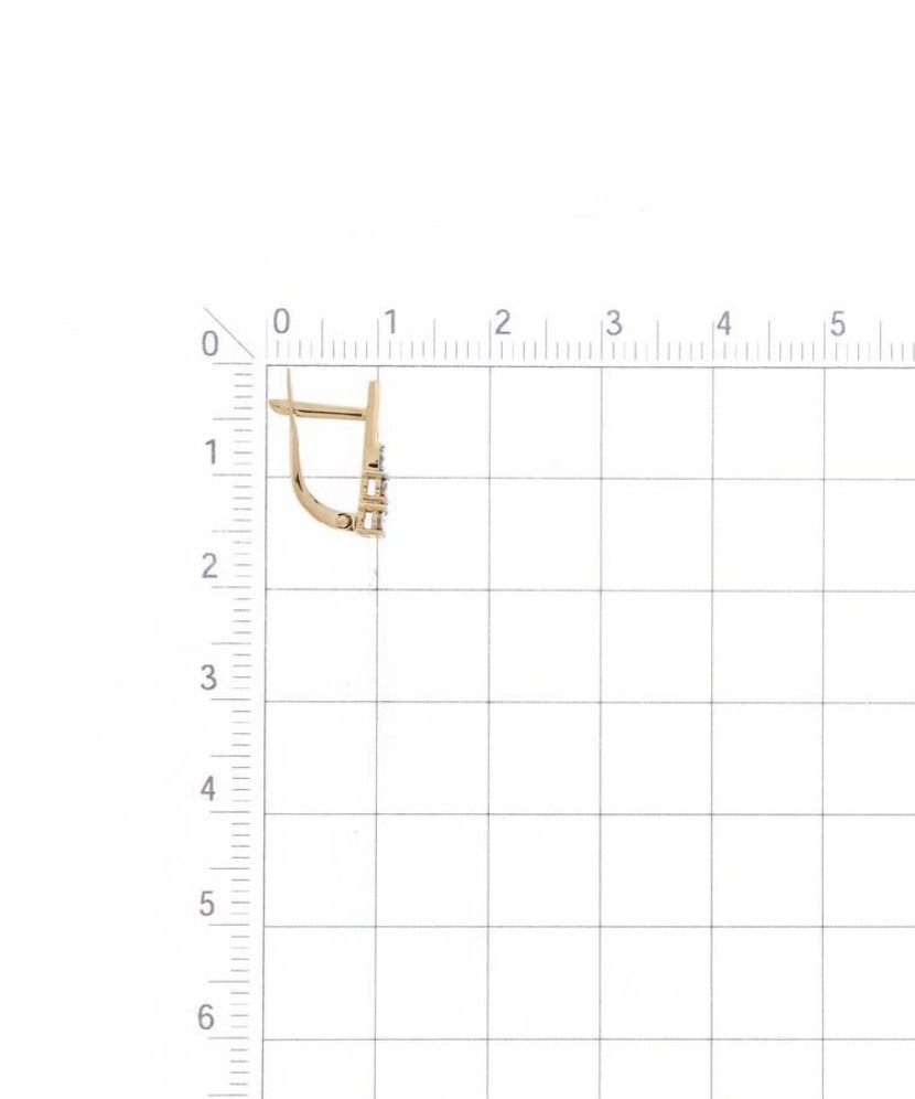 Auksiniai auskarai su deimantais - Auksiniai Auskarai su brangakmeniais - Goldinga