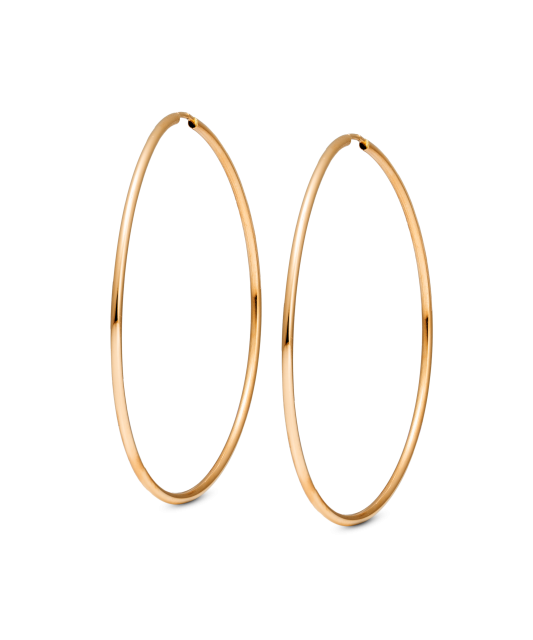 Auksiniai auskarai rinkutės 50mm  - Goldinga