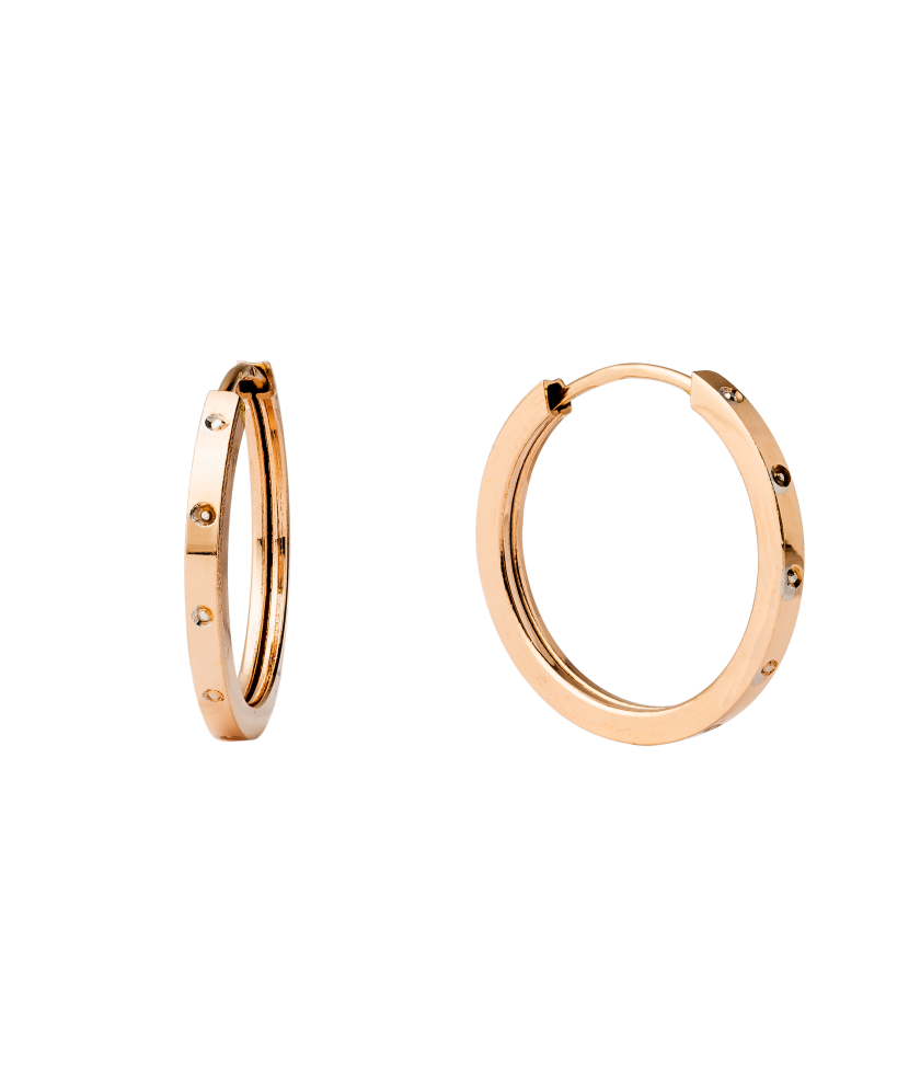 Gold hoop earrings 20mm