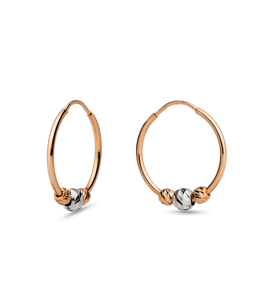 Gold hoop earrings 20mm
