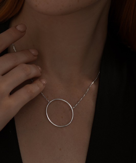 Sterling silver chain with pendant