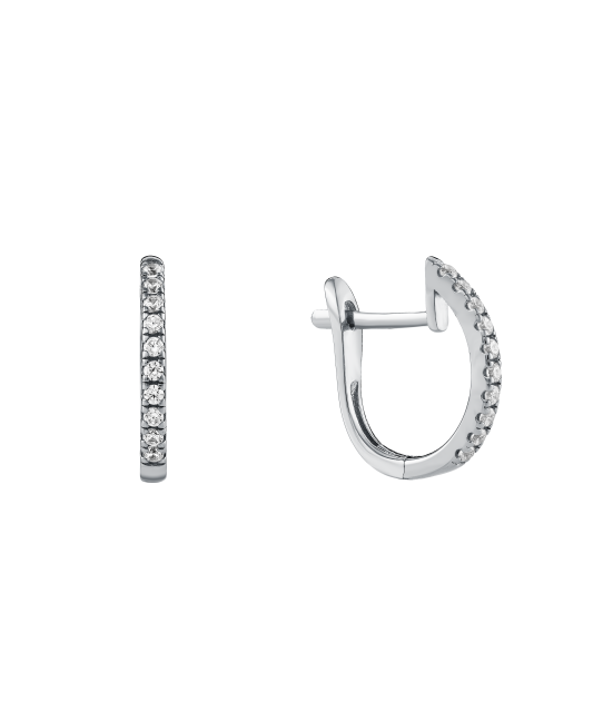 White Gold earrings with zircons