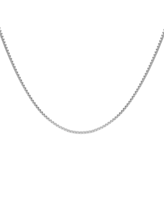 White gold chain "Box" 0.8mm